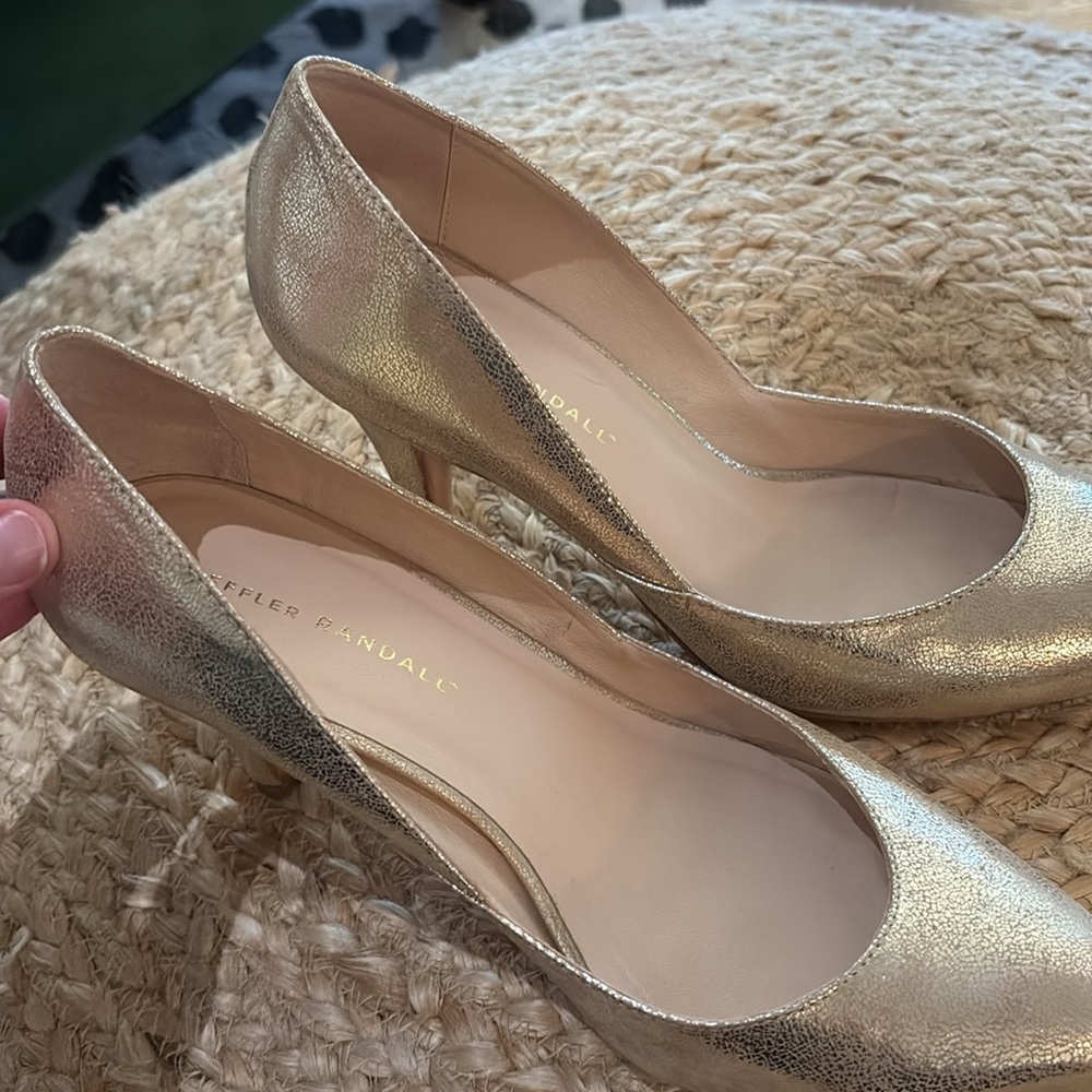 Loeffler Randall Gold Tamsin Pumps 8.5 - Picture 6 of 10